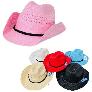 Mesh Cowboy Hat with Black Rope Hat Band