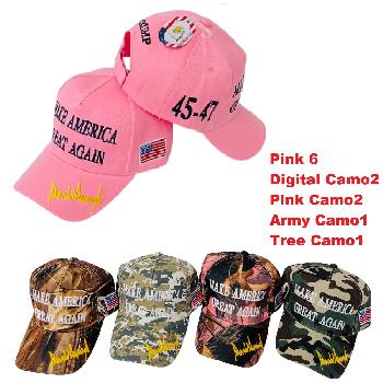 Trump Hat [Make America Great Again] Pink & Camo